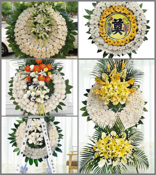 湖北黄石市阳新县枫林镇大桥村花圈速递